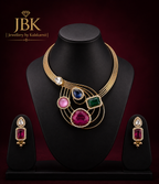 Multicolour Hasali Statement Necklace Set