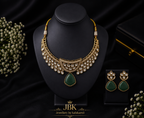 Emerald Green Moissanite Necklace Set